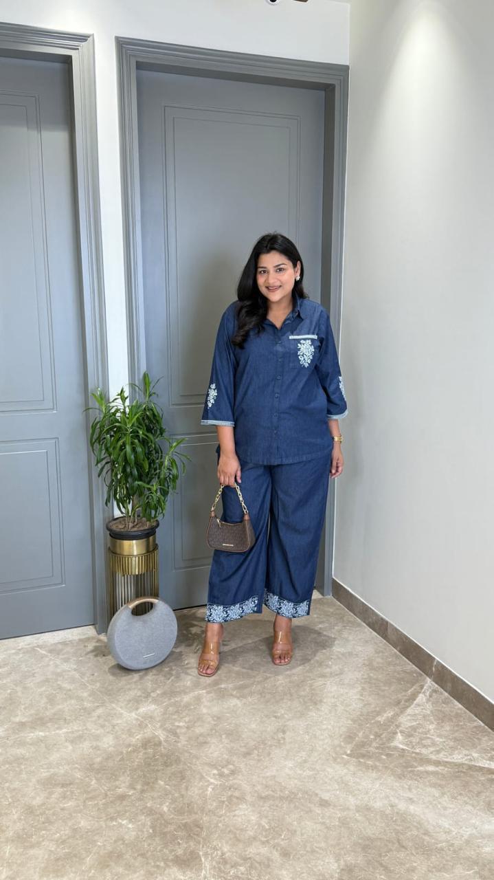 Rust Bloom Cotton Co-Ord Set