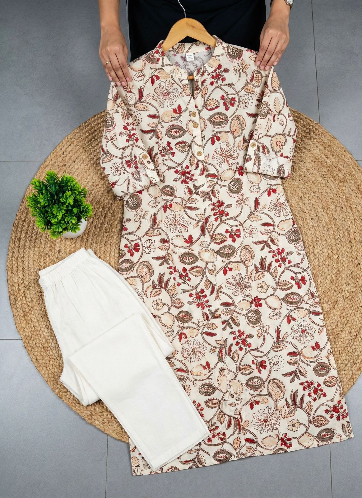 Pure Cotton Floral Co-Ord Set