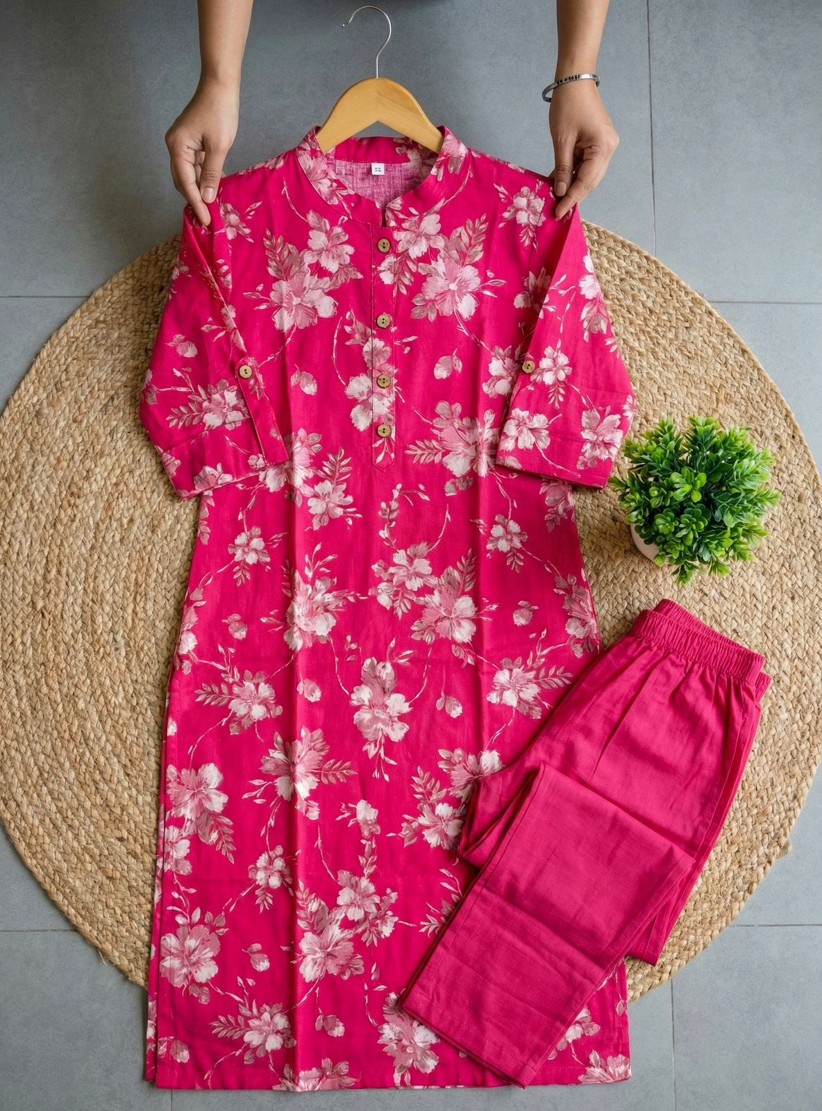 Pure Cotton Floral Co-Ord Set