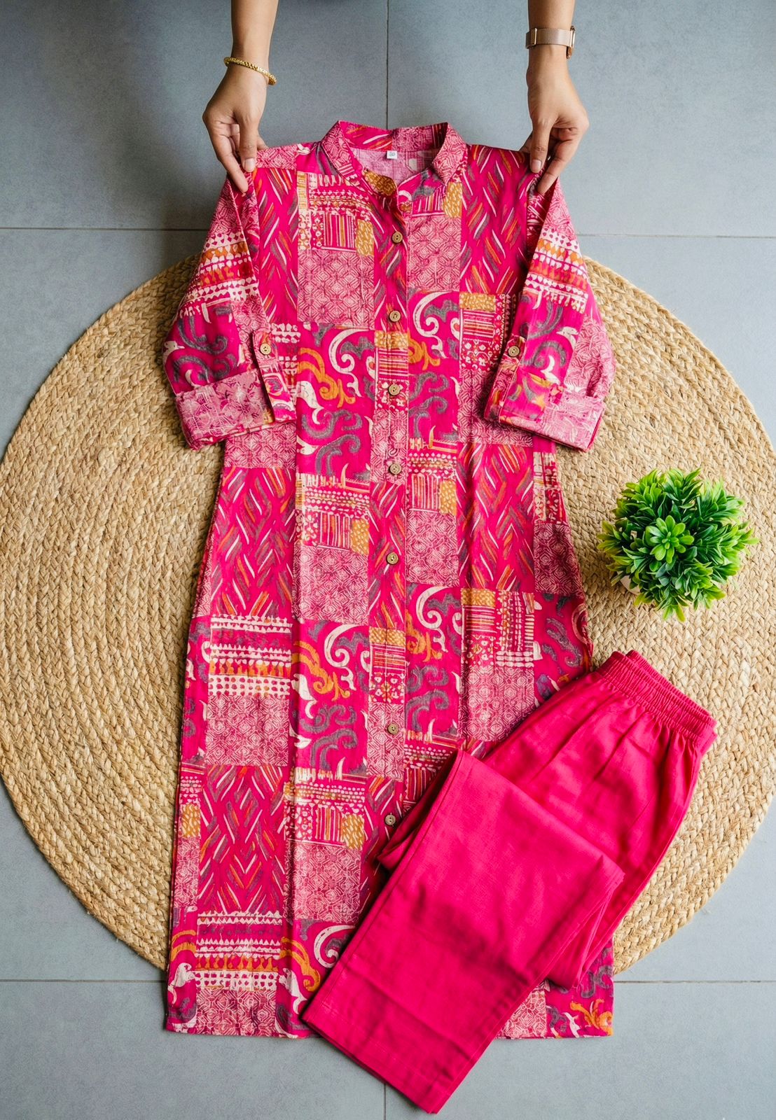 Pure Cotton Floral Co-Ord Set