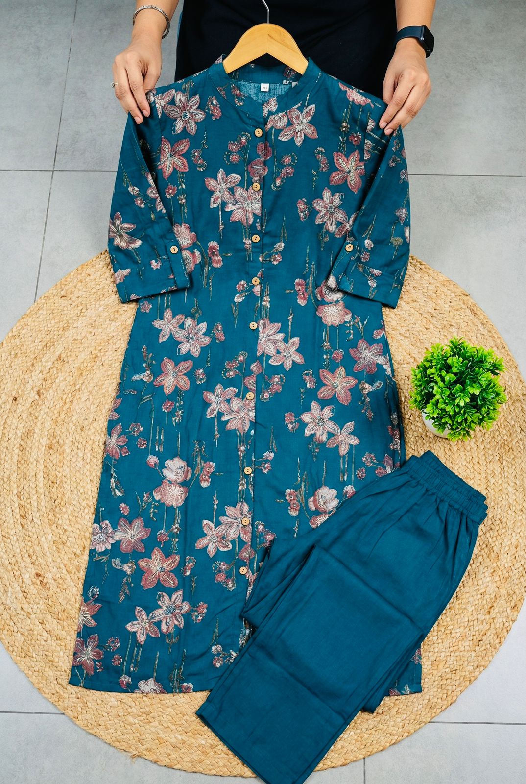 Pure Cotton Floral Co-Ord Set