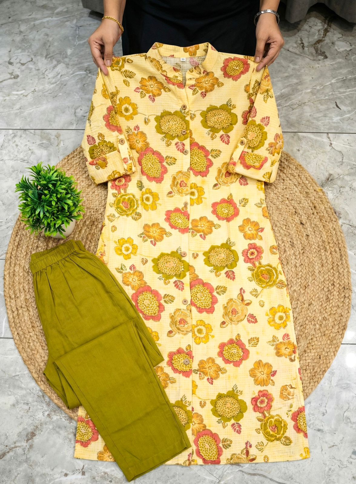 Pure Cotton Floral Co-Ord Set