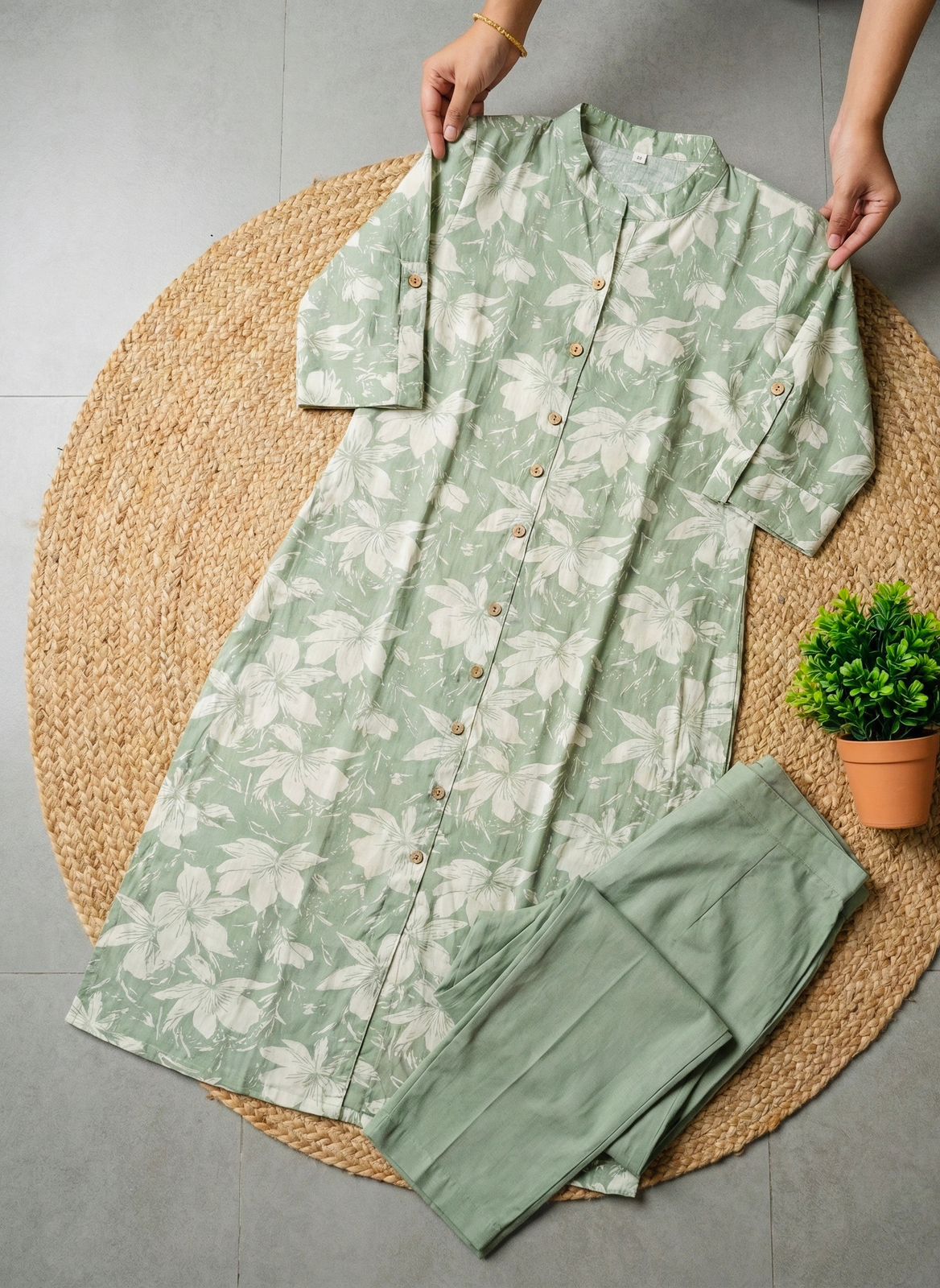 Pure Cotton Floral Co-Ord Set