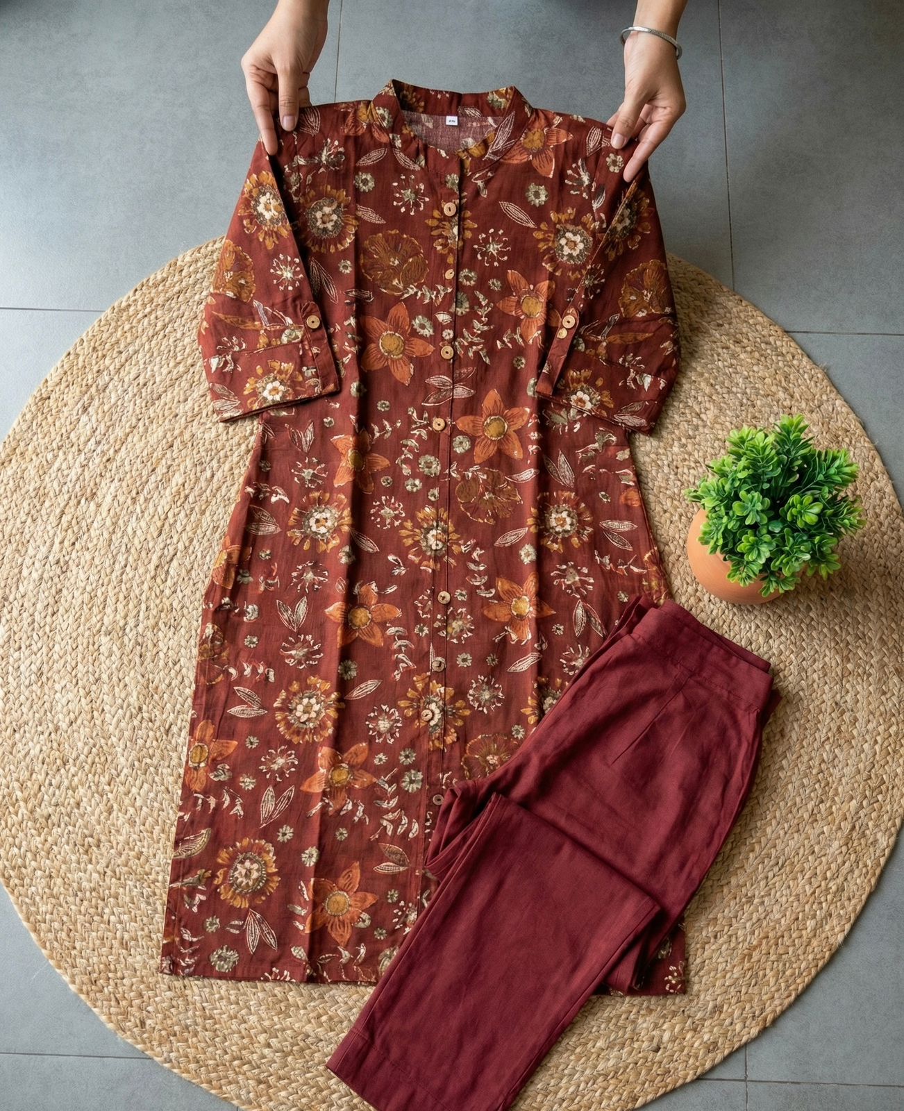 Pure Cotton Floral Co-Ord Set