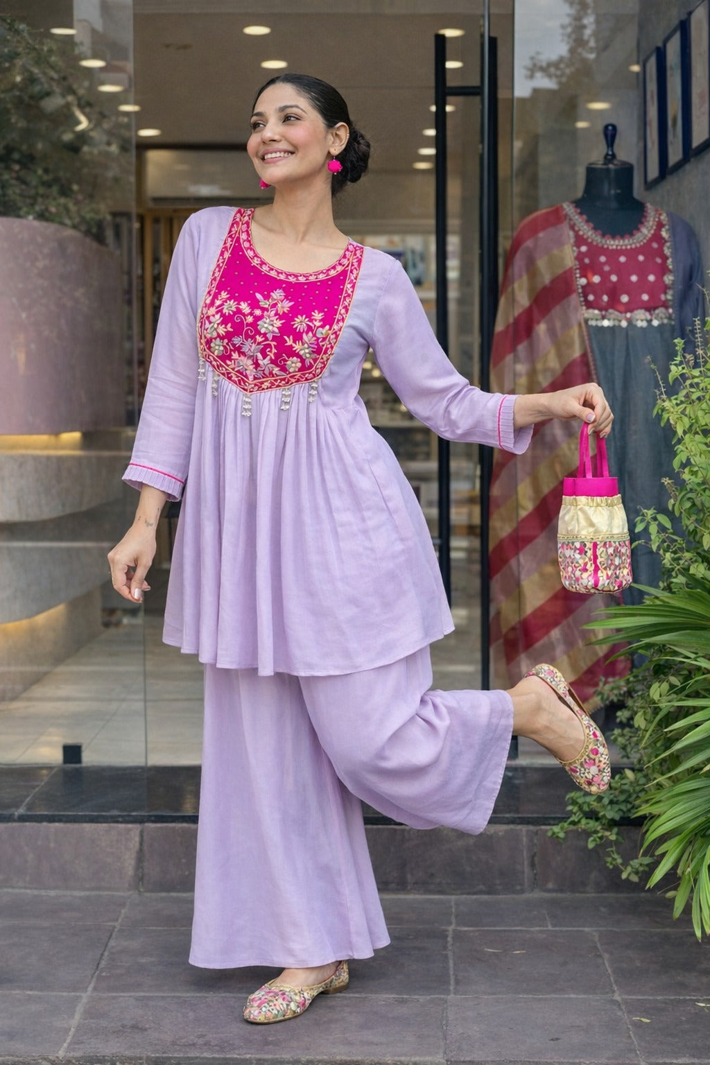 Gulnaar Bloom Sharara Set