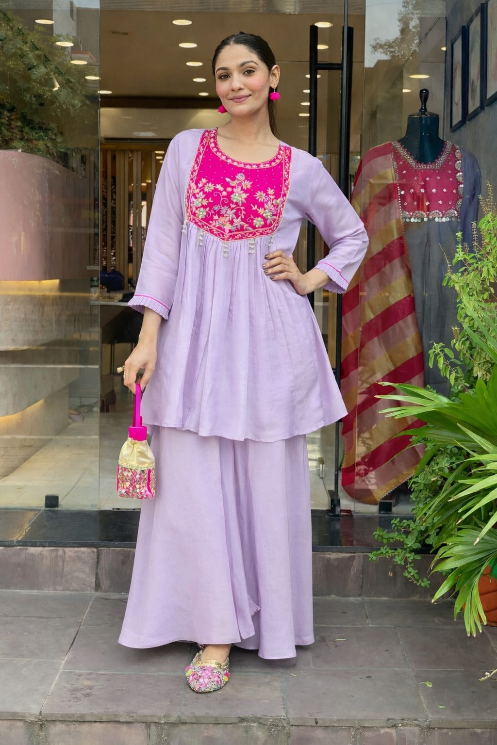 Gulnaar Bloom Sharara Set