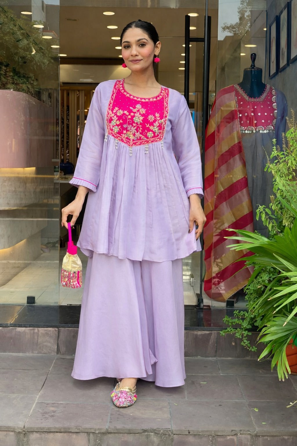Gulnaar Bloom Sharara Set