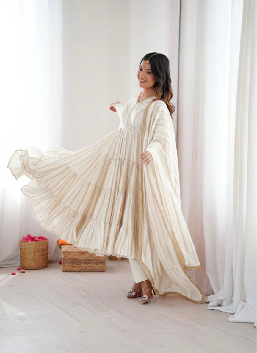 Aafreen Noor Ruffle Gown Set