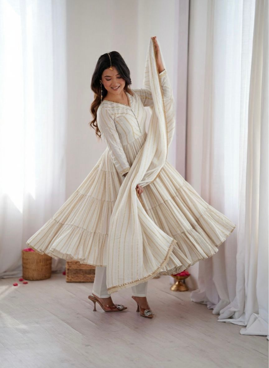 Aafreen Noor Ruffle Gown Set