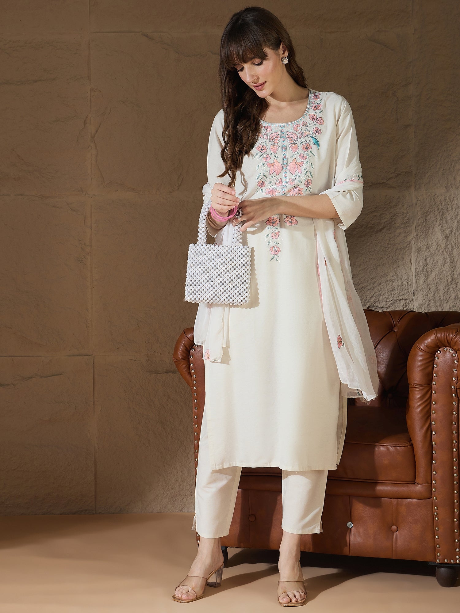 Radiant Threads Embroidered Ensemble