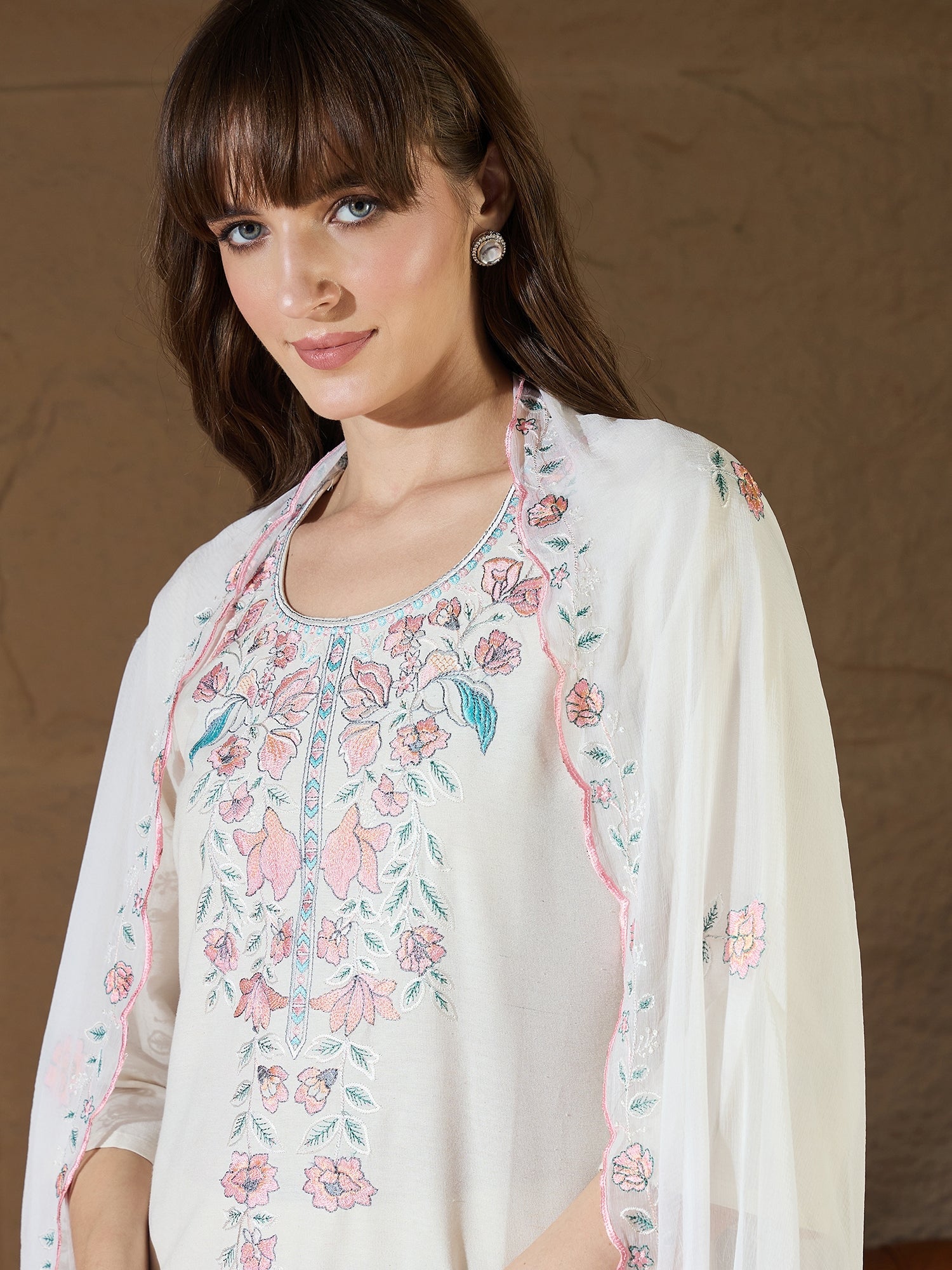 Radiant Threads Embroidered Ensemble