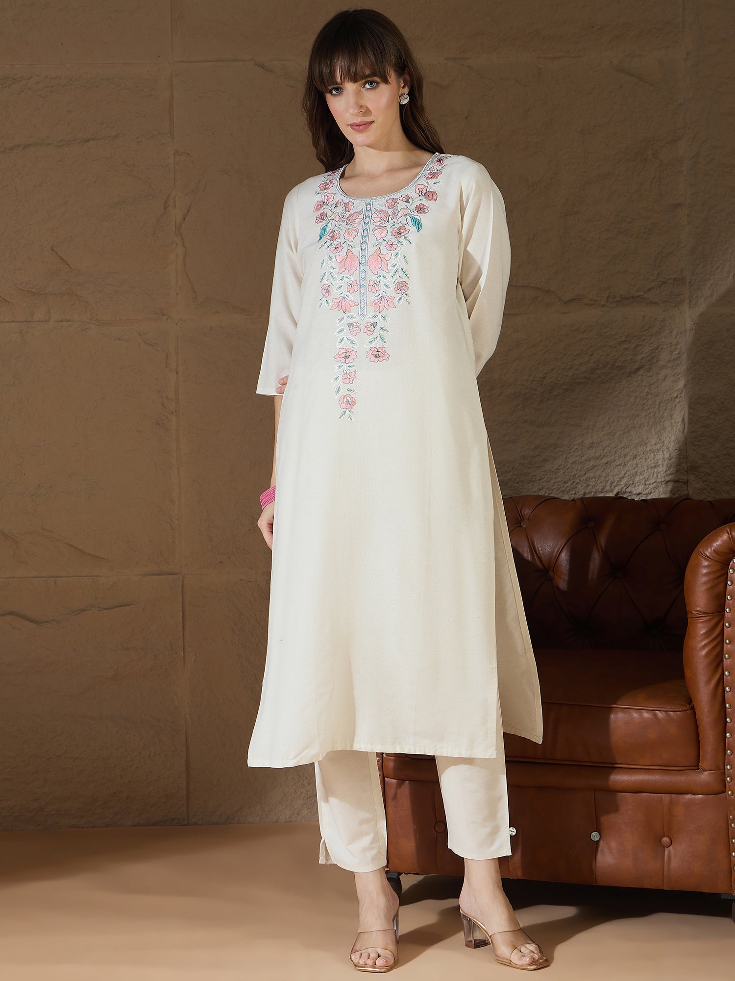 Radiant Threads Embroidered Ensemble