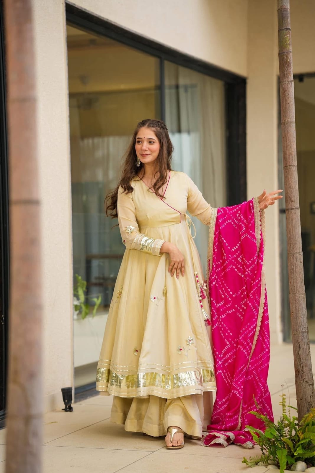 Handmade Anarkali Plazzo Set