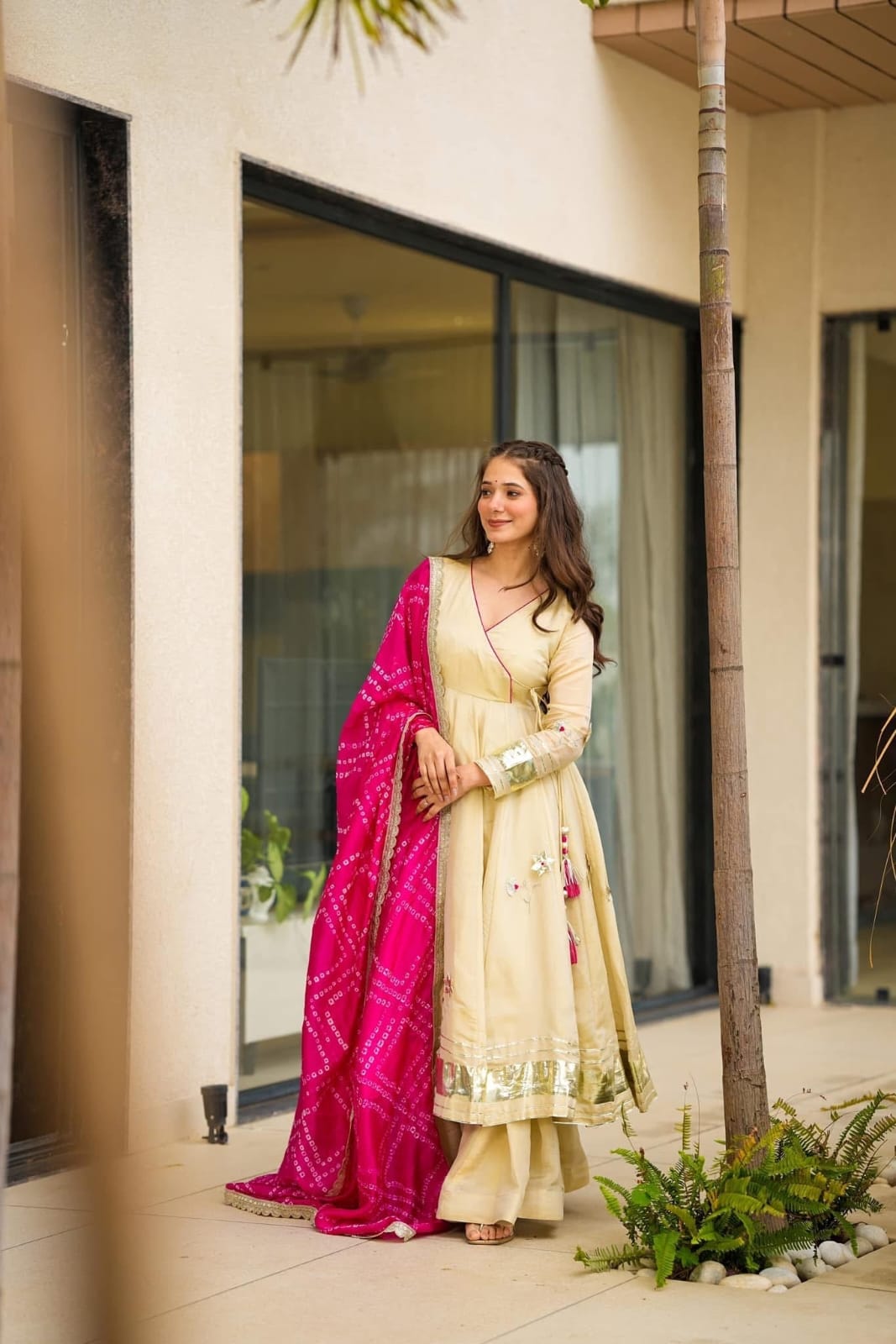Handmade Anarkali Plazzo Set
