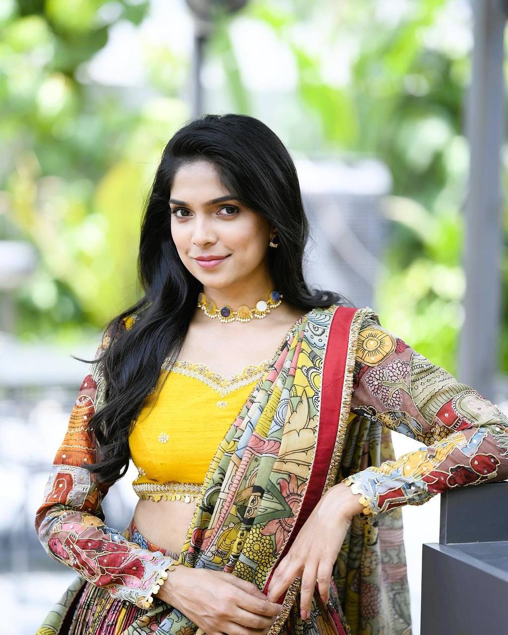 Sunlit Saga Kalamkari Heritage Lehenga Choli Set