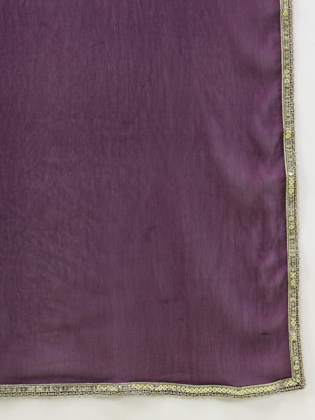 Embroidered Silk Straight Kurta With Trousers & Dupatta