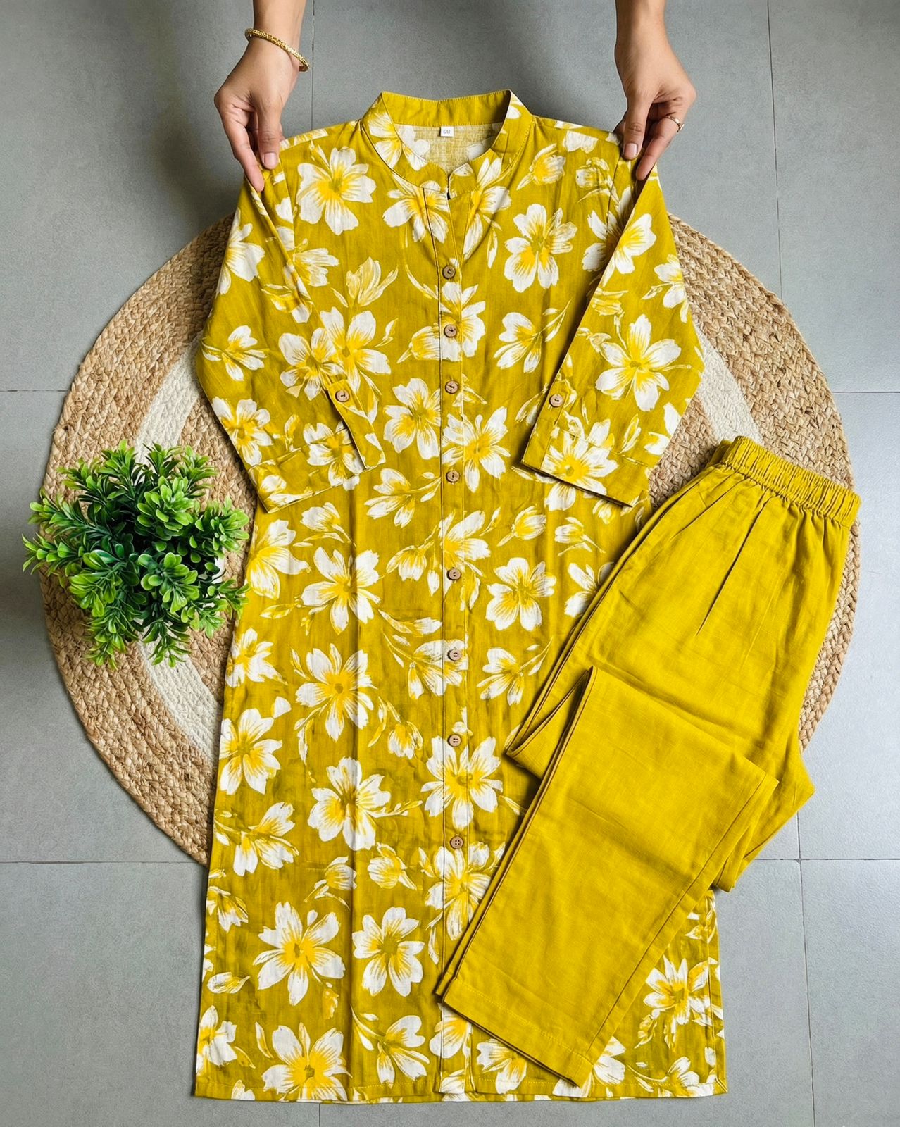 Pure Cotton Floral Co-Ord Set