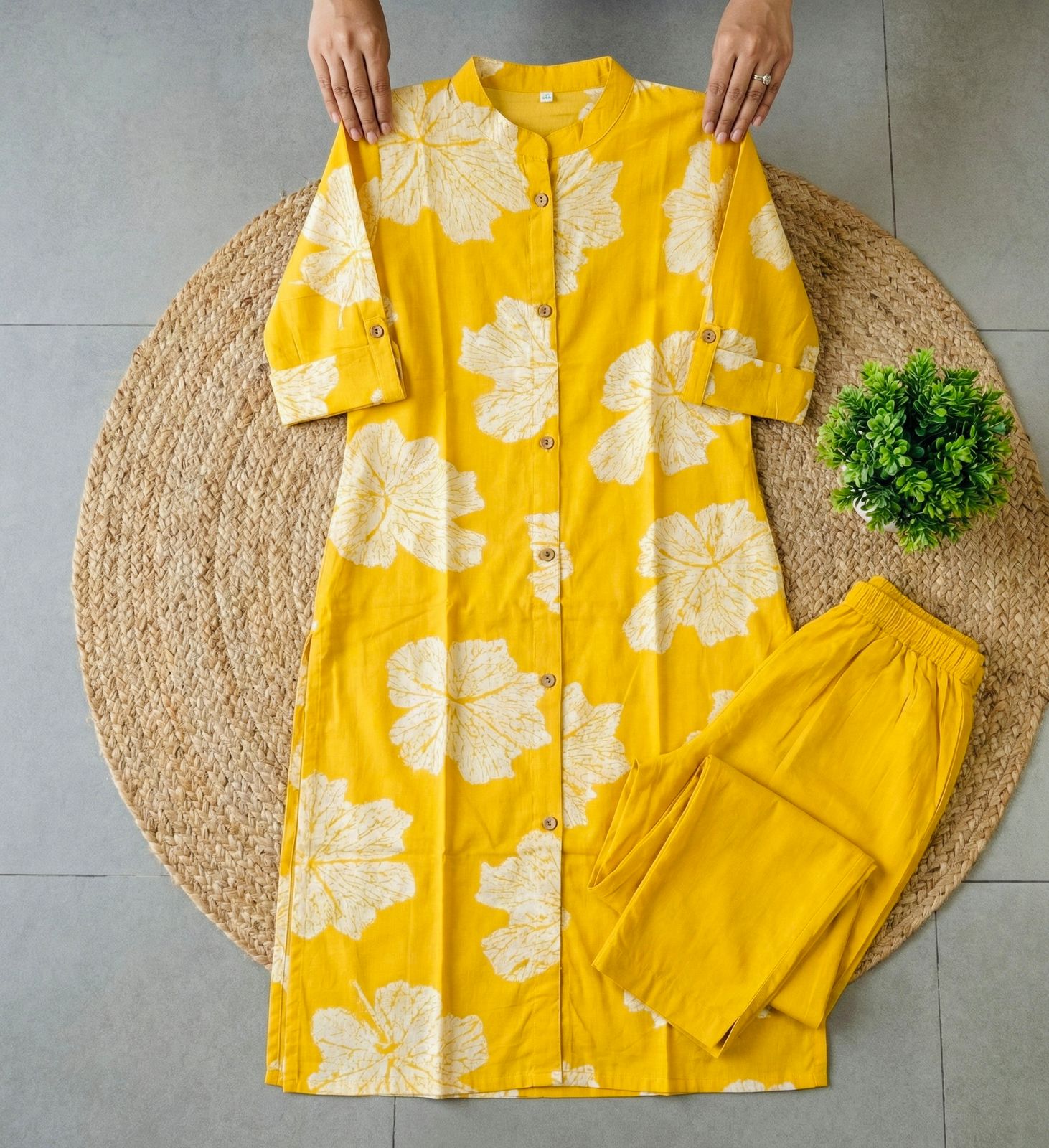 Pure Cotton Floral Co-Ord Set