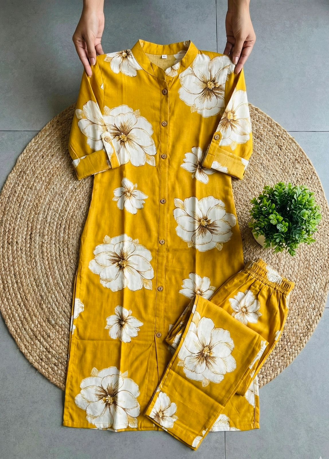 Pure Cotton Floral Co-Ord Set