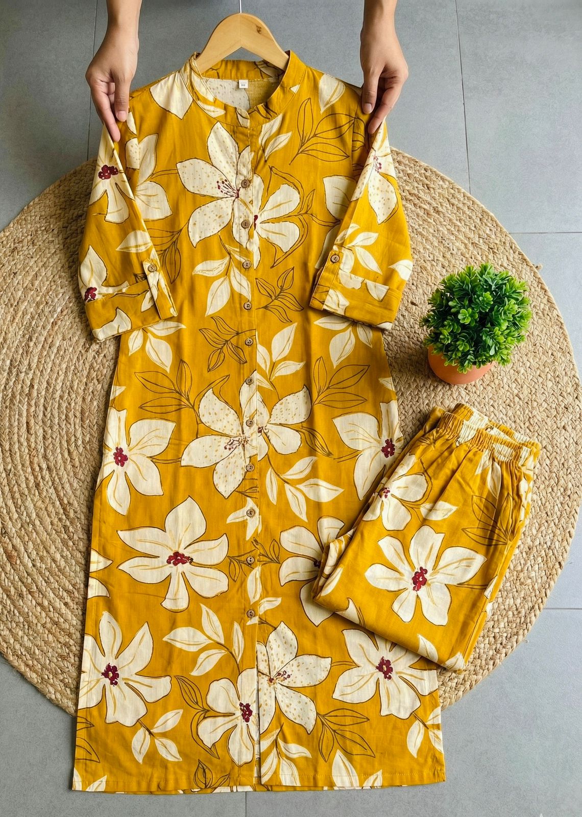 Pure Cotton Floral Co-Ord Set