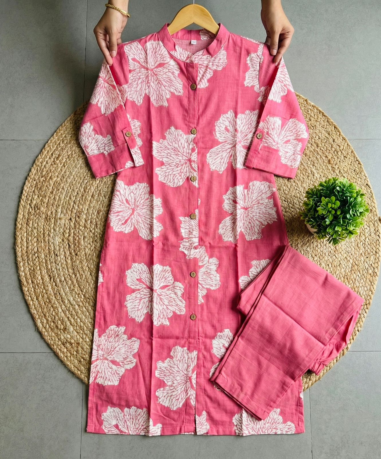 Pure Cotton Floral Co-Ord Set