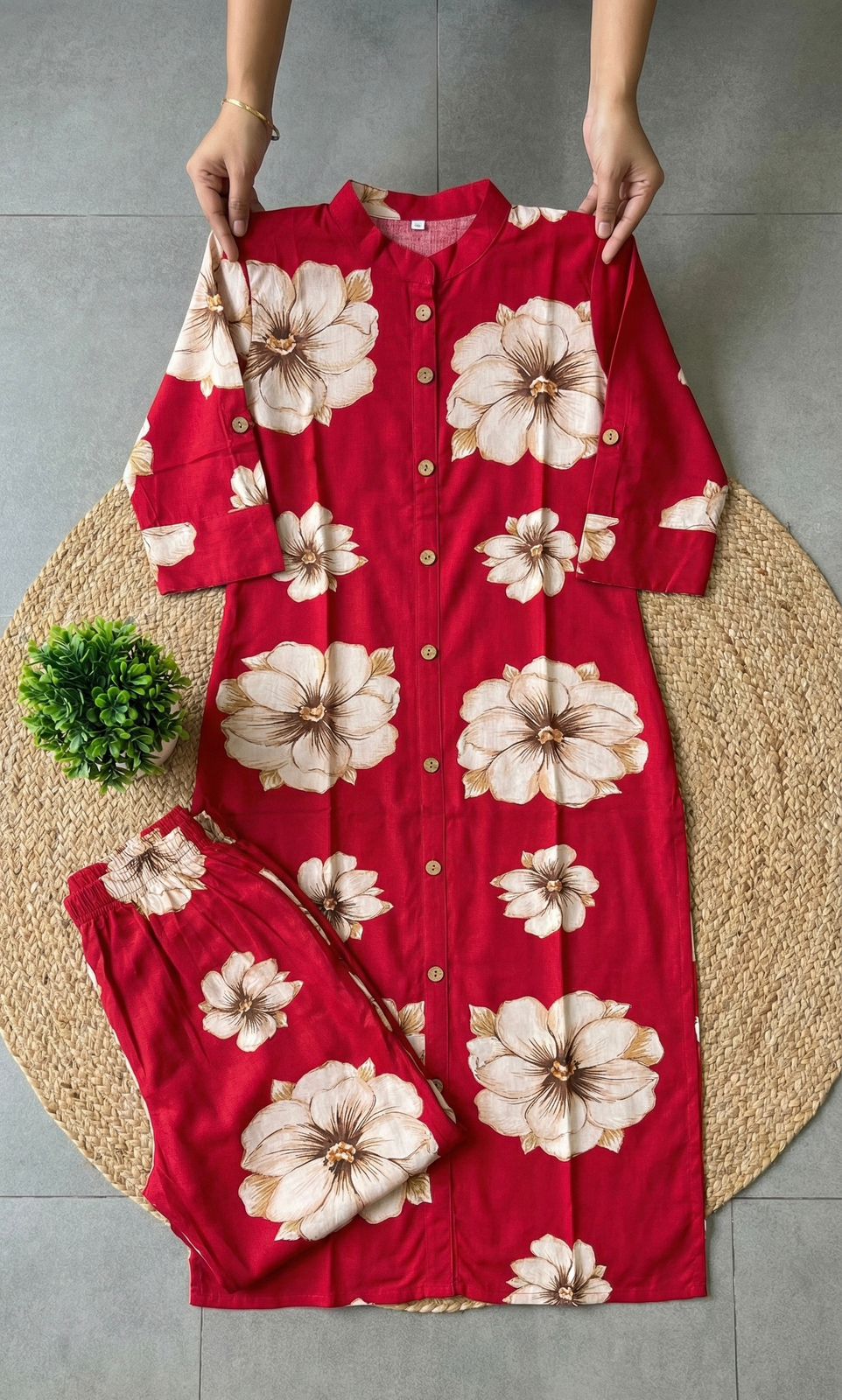 Pure Cotton Floral Co-Ord Set