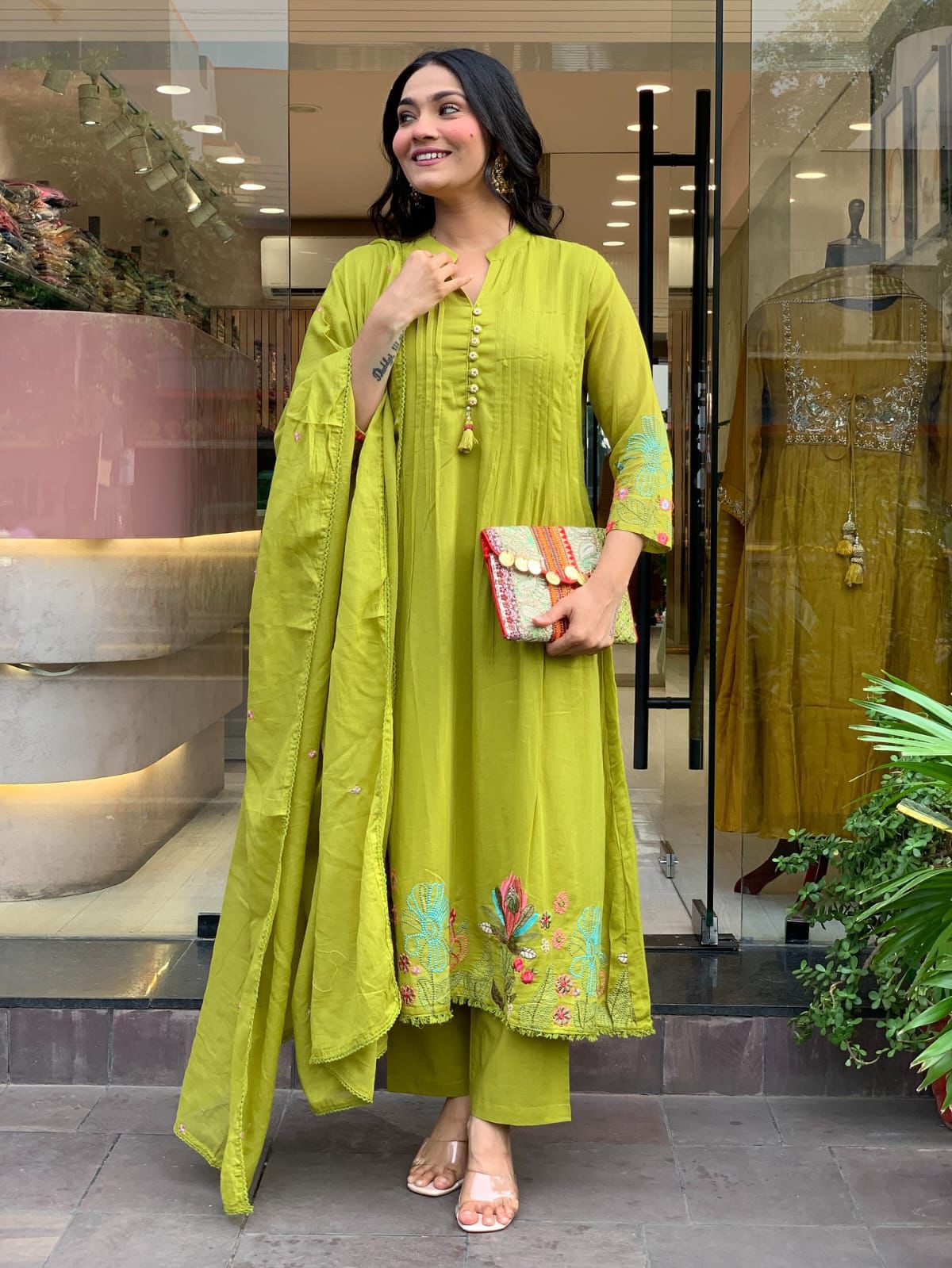 Noorika Chanderi Silk Festive Set